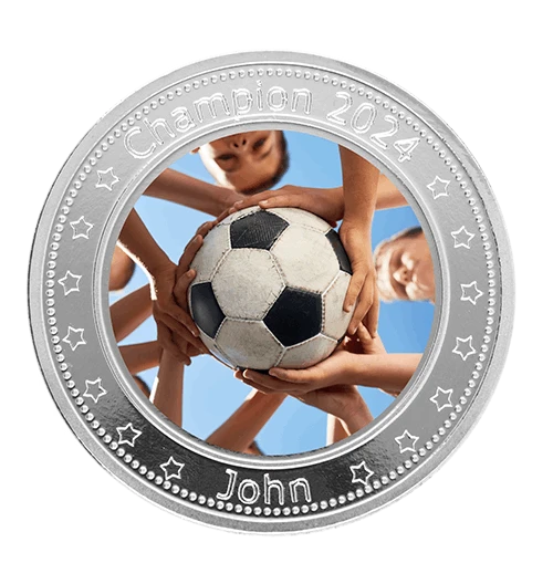 Impresión de monedas deportivas