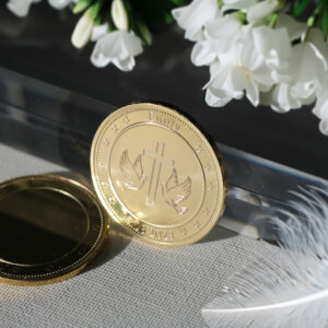 moneda de oro para confirmacion